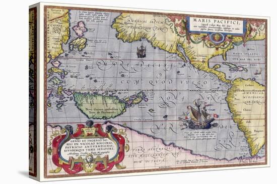 Italian Map Of The Pacific Ocean1589-Vintage Lavoie-Premier Image Canvas