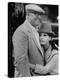 Italian Movie Director Carlo Ponti and His Actress Wife Sophia Loren Outside Villa-Alfred Eisenstaedt-Premier Image Canvas