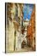 Italian Old Town Streets- Lecce.Picture In Painting Style-Maugli-l-Stretched Canvas