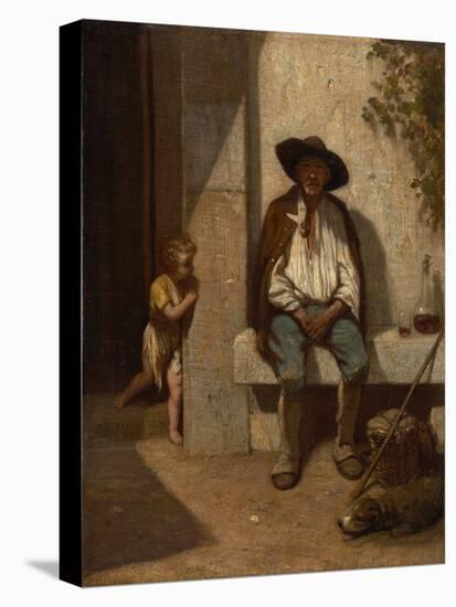 Italian Peasant, 1842 (Oil on Canvas)-Alexandre Gabriel Decamps-Premier Image Canvas