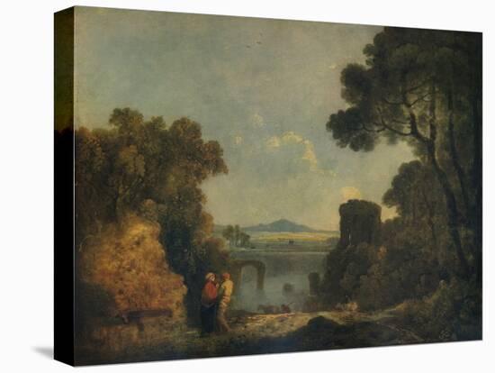 'Italian River Landscape with a broken Bridge', c1779, (1938)-Richard Wilson-Premier Image Canvas