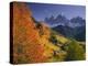 Italien, Sv¼dtirol, Villnv?VŸtal, Dolomiten, St. Magdalena, Geislerspitzen, Herbst-Thonig-Premier Image Canvas