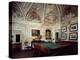 Italy, Casteldidone, Mina Della Scala Castle, Billiard Room-null-Premier Image Canvas