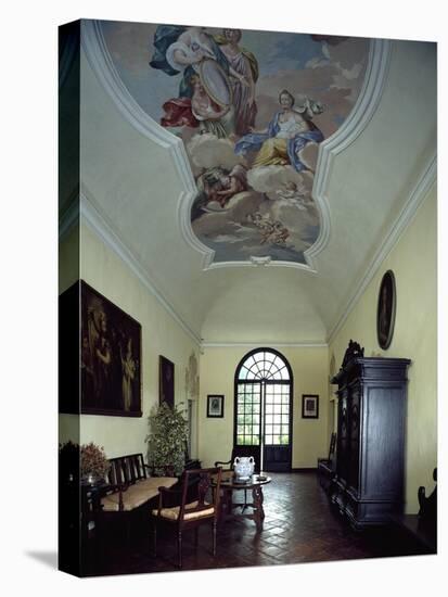 Italy, Casteldidone, Mina Della Scala Castle, Interior View-null-Premier Image Canvas