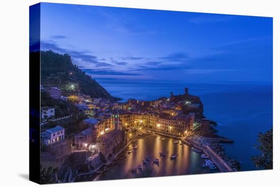 Italy, Cinque Terre, Vernazza at Dawn-Rob Tilley-Premier Image Canvas