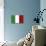 Italy Country Flag - Letterpress-Lantern Press-Stretched Canvas displayed on a wall