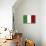 Italy Country Flag - Letterpress-Lantern Press-Stretched Canvas displayed on a wall