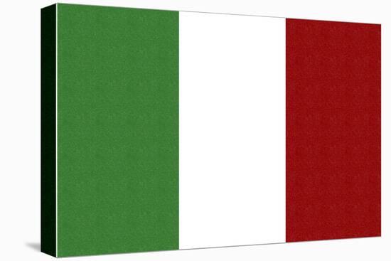 Italy Country Flag - Letterpress-Lantern Press-Stretched Canvas