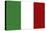 Italy Country Flag - Letterpress-Lantern Press-Stretched Canvas