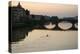 Italy, Florence, Arno River and Rower, Elevated View, 2022 (Photo)-Sisse Brimberg-Premier Image Canvas