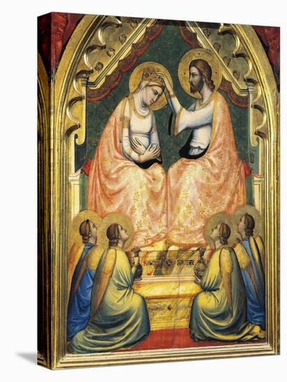 Italy, Florence, Basilica of Holy Cross, Bandini Baroncelli Chapel, Coronation of Virgin-Giotto di Bondone-Premier Image Canvas