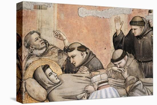 Italy, Florence, Basilica of Holy Cross, Bardi Chapel, Death of St Francis-Giotto di Bondone-Premier Image Canvas