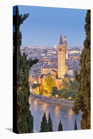 Italy, Italia Veneto, Verona District. Verona. View from Castel San Pietro-Francesco Iacobelli-Premier Image Canvas