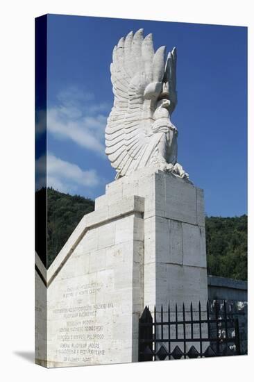 Italy, Lazio Region, Frosinone Province, Monte Cassino, Polish War Cemetery, Statue Detail-null-Premier Image Canvas