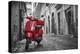 Italy, Lazio, Rome, Trastevere, Red Vespa-Jane Sweeney-Premier Image Canvas