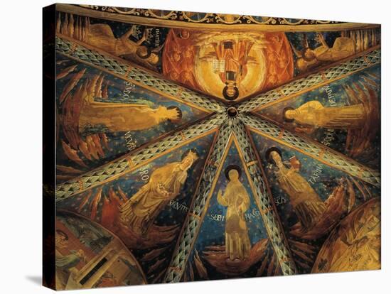 Italy, Montefalco, Vault of Apse of Church of Saint Francis Painted with Saints-null-Premier Image Canvas