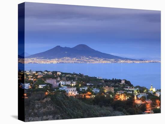 Italy, Naples, View of Naples, Posillipo Town and Mt. Vesuvius-Michele Falzone-Premier Image Canvas