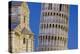 Italy, Pisa. Close-up of Leaning Tower and Pisa Cathedral-Jaynes Gallery-Premier Image Canvas