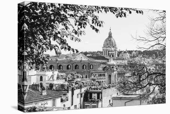 Italy, Rome. St Peter's dome from Viale della Trinita dei Monti.-Alison Jones-Premier Image Canvas