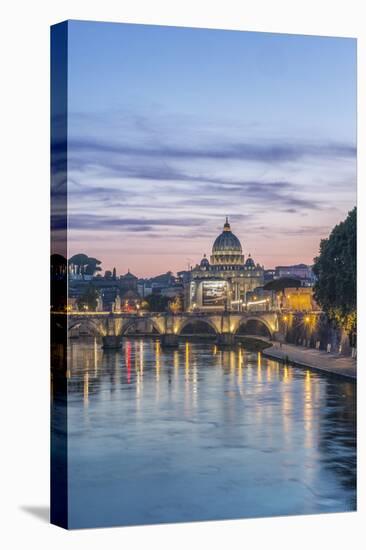 Italy, Rome, Tiber River Sunset-Rob Tilley-Premier Image Canvas