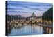 Italy, Rome, Tiber River Sunset-Rob Tilley-Premier Image Canvas