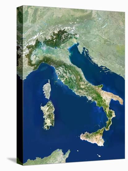 Italy, Satellite Image-PLANETOBSERVER-Premier Image Canvas