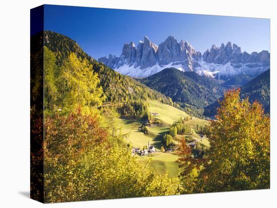 Italy, South Tyrol, Villn?Tal, St. Magda Lena, Skyline-Thonig-Premier Image Canvas