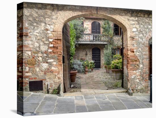 Italy, Tuscany, Montefollonico. the Medieval Town of Montefollonico-Julie Eggers-Premier Image Canvas