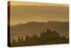 Italy, Tuscany, San Gimignano, farmhouses on ridges with fog at dawn.-Merrill Images-Premier Image Canvas