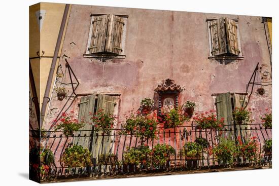 Italy, Veneto, Lake Garda, Torri Del Benaco, Old Town, House Facade, Madonna-Udo Siebig-Premier Image Canvas