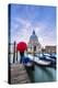 Italy, Veneto, Venice. Santa Maria Della Salute Church on the Grand Canal, at Sunset-Matteo Colombo-Premier Image Canvas