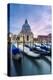 Italy, Veneto, Venice. Santa Maria Della Salute Church on the Grand Canal, at Sunset-Matteo Colombo-Premier Image Canvas