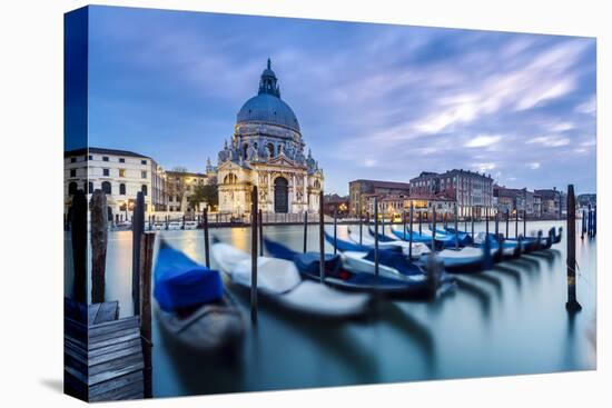 Italy, Veneto, Venice. Santa Maria Della Salute Church on the Grand Canal, at Sunset-Matteo Colombo-Premier Image Canvas