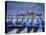 Italy, Veneto, Venice, St. Mark's Square, Gondolas, San Giorgio Maggiore, Lagoon, Evening Mood-Rainer Mirau-Premier Image Canvas