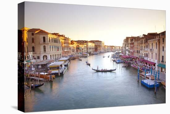 Italy, Veneto, Venice. View from the Ponte Di Rialto over the Grand Canal. Unesco.-Ken Scicluna-Premier Image Canvas