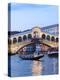 Italy, Venice. Grand Canal and Rialto Bridge-Matteo Colombo-Premier Image Canvas