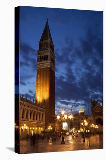 Italy, Venice. the Bell Tower of St. Mark's at Dusk-Brenda Tharp-Premier Image Canvas