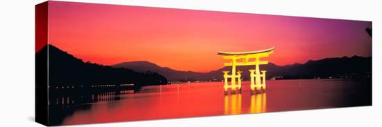 Itsukushima Shrine Otorii Hiroshima Japan-null-Stretched Canvas