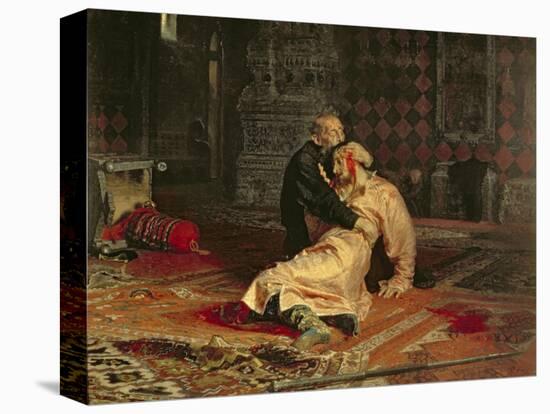 Ivan the Terrible and His Son on the 16th November, 1581, 1885-Ilya Efimovich Repin-Premier Image Canvas