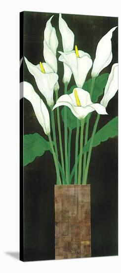 Ivory Calla Lilies-Rachel Rafferty-Stretched Canvas