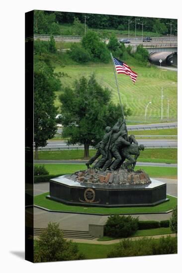 Iwo Jima Memorial in Washington Dc on Flag Day-null-Premier Image Canvas