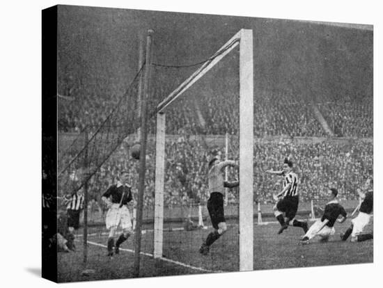 Jack Allen Heads Newcastle's First Goal, Fa Cup Final, Wembley, London, 1932-null-Premier Image Canvas