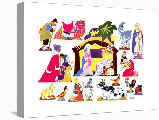 Jack and Jill Make a Creche - Jack & Jill-Frank Dobias-Premier Image Canvas