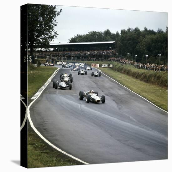 Jack Brabham Leading the Race, British Grand Prix, Brands Hatch, Kent, 1966-null-Premier Image Canvas