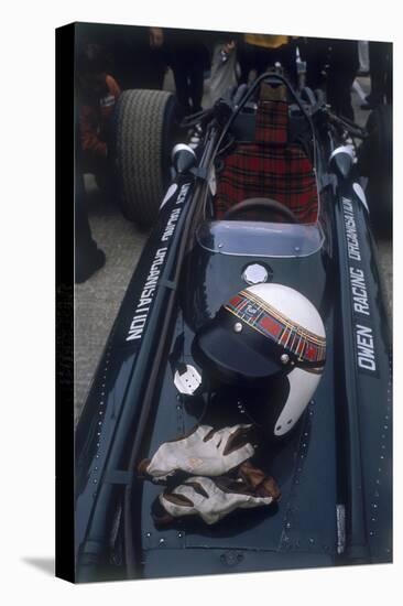 Jackie Stewart's Racing Helmet and Gloves, British Grand Prix, 1967-null-Premier Image Canvas