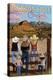 Jackson Hole, Wyoming - Cowgirls-Lantern Press-Stretched Canvas