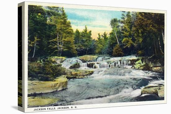 Jackson, New Hampshire, View of Jackson Falls-Lantern Press-Stretched Canvas