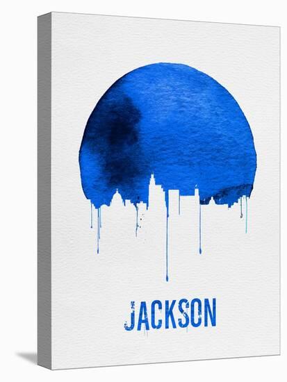 Jackson Skyline Blue-null-Stretched Canvas