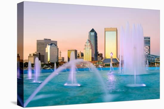 Jacksonville, Florida Fountain Skyline-SeanPavonePhoto-Premier Image Canvas