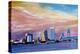 Jacksonville Florida Skyline With Bridge At Sunset-Markus Bleichner-Stretched Canvas